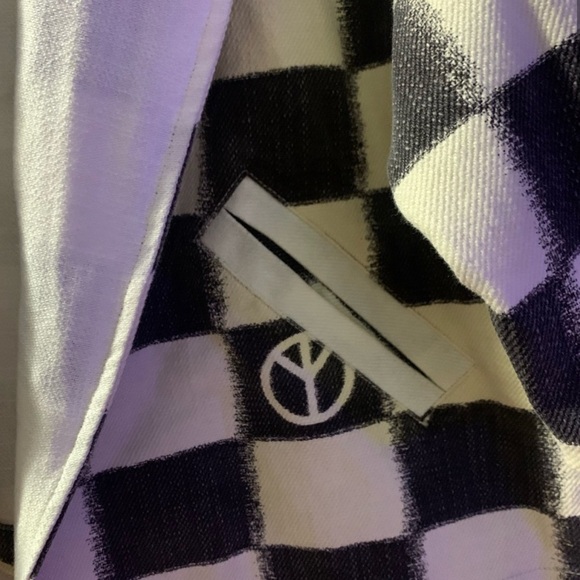 UO Rei Wide Sleeve Wrap Jacket Peace Mushroom Sign - Picture 3 of 8